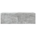 Oglindă TV montată pe perete Gri Beton 98 x 41 x 30 cm - WALTI WALTI