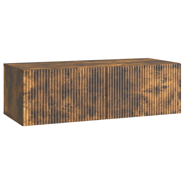 Oglindă TV montată pe perete Stejar fumuriu 98 x 41 x 30 cm - WALTI WALTI