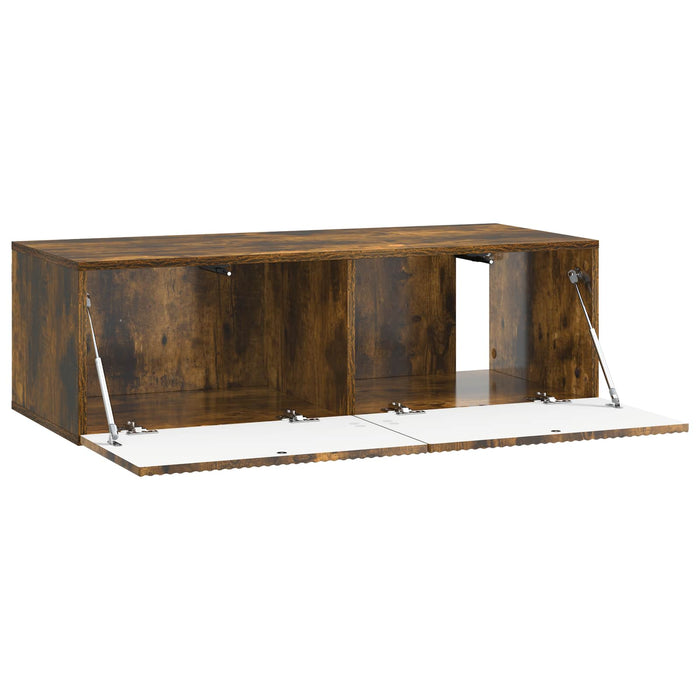 Oglindă TV montată pe perete Stejar fumuriu 98 x 41 x 30 cm - WALTI WALTI
