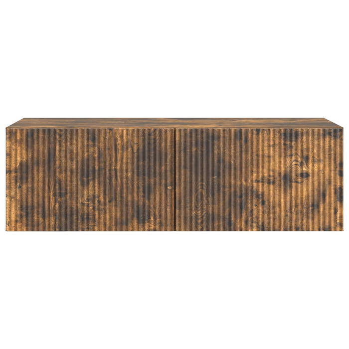 Oglindă TV montată pe perete Stejar fumuriu 98 x 41 x 30 cm - WALTI WALTI