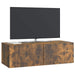 Oglindă TV montată pe perete Stejar fumuriu 98 x 41 x 30 cm - WALTI WALTI