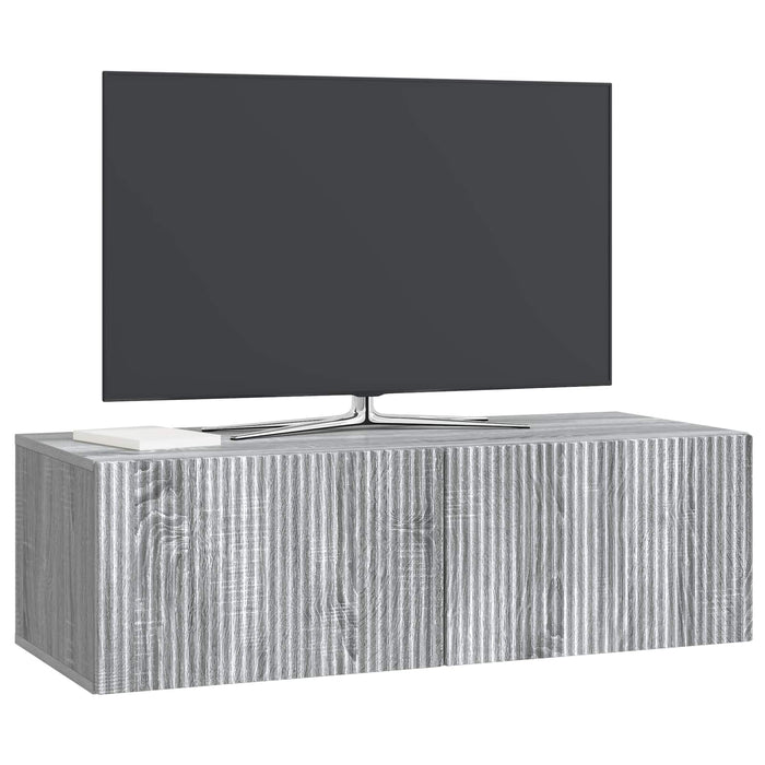 Oglindă TV montată pe perete Sonoma gri 98 x 41 x 30 cm - WALTI WALTI