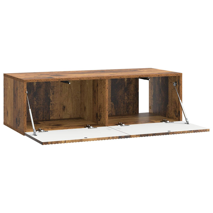 Oglindă TV montată pe perete Lemn vechi 98 x 41 x 30 cm - WALTI WALTI