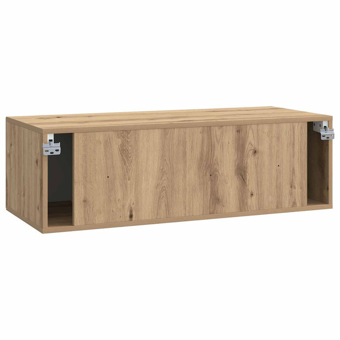 Oglindă TV montată pe perete Stejar Artizanal 98 x 41 x 30 cm - WALTI WALTI