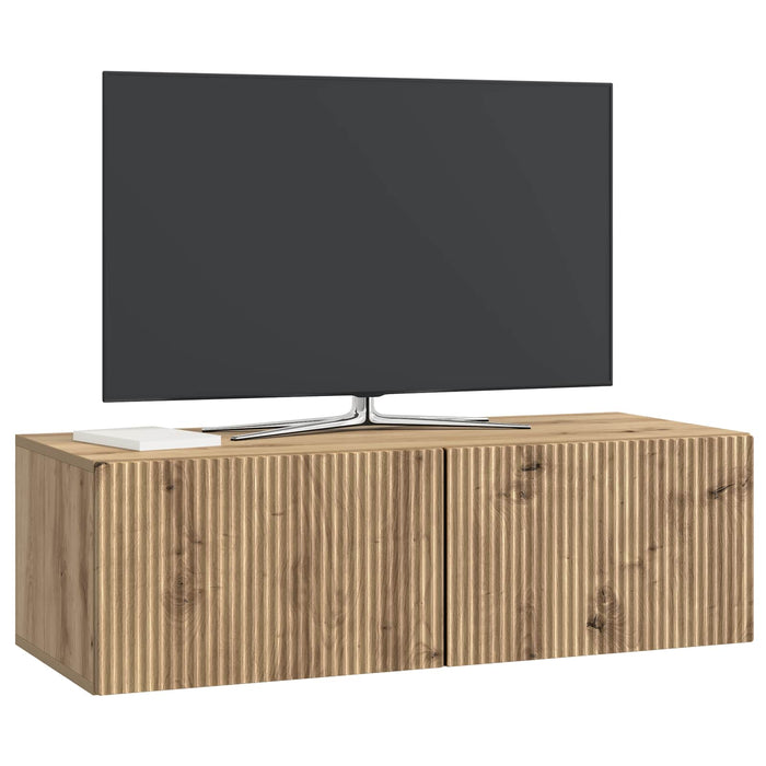 Oglindă TV montată pe perete Stejar Artizanal 98 x 41 x 30 cm - WALTI WALTI