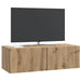 Oglindă TV montată pe perete Stejar Artizanal 98 x 41 x 30 cm - WALTI WALTI