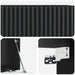 Oglindă TV montată pe perete Pe perete Negru 59,5 x 31 x 30 cm - WALTI WALTI