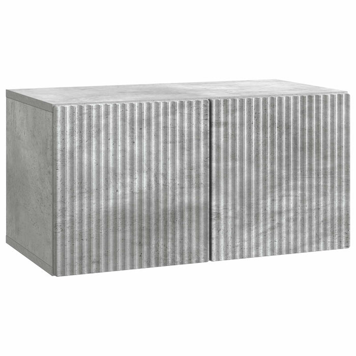 Oglindă TV montată pe perete Gri Beton 59,5 x 31 x 30 cm - WALTI WALTI