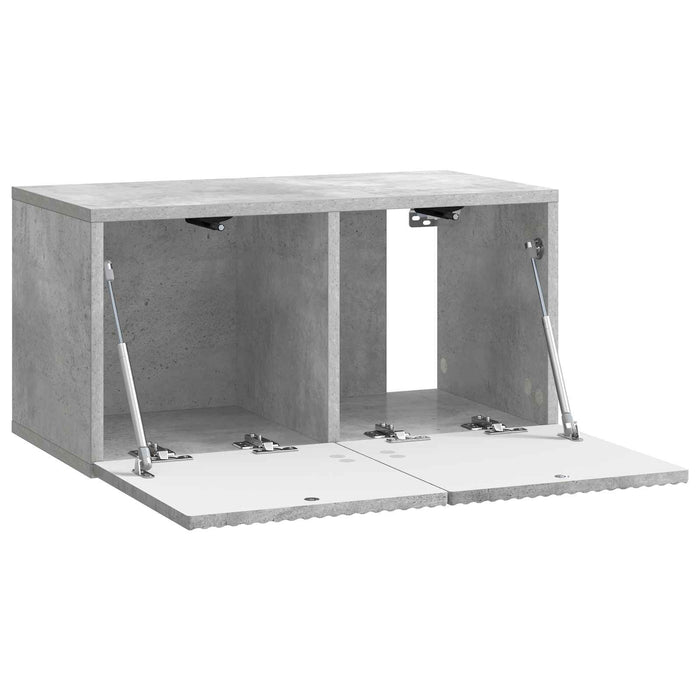 Oglindă TV montată pe perete Gri Beton 59,5 x 31 x 30 cm - WALTI WALTI