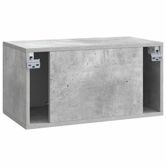 Oglindă TV montată pe perete Gri Beton 59,5 x 31 x 30 cm - WALTI WALTI