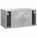 Oglindă TV montată pe perete Gri Beton 59,5 x 31 x 30 cm - WALTI WALTI