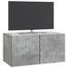 Oglindă TV montată pe perete Gri Beton 59,5 x 31 x 30 cm - WALTI WALTI