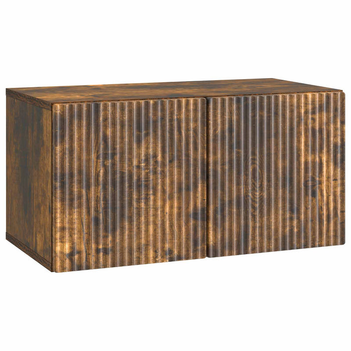 Oglindă TV montată pe perete Stejar fumuriu 59,5 x 31 x 30 cm - WALTI WALTI