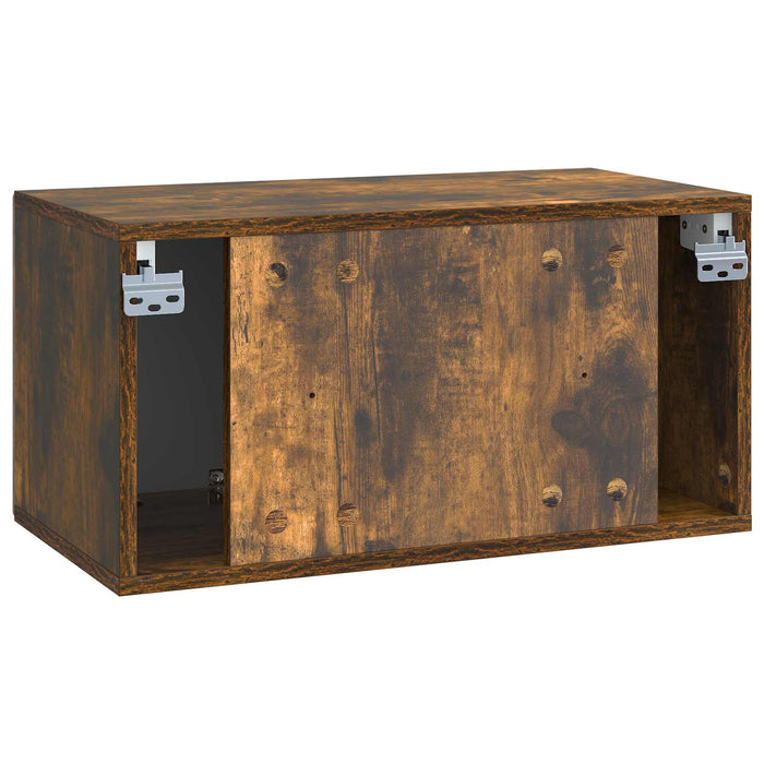 Oglindă TV montată pe perete Stejar fumuriu 59,5 x 31 x 30 cm - WALTI WALTI