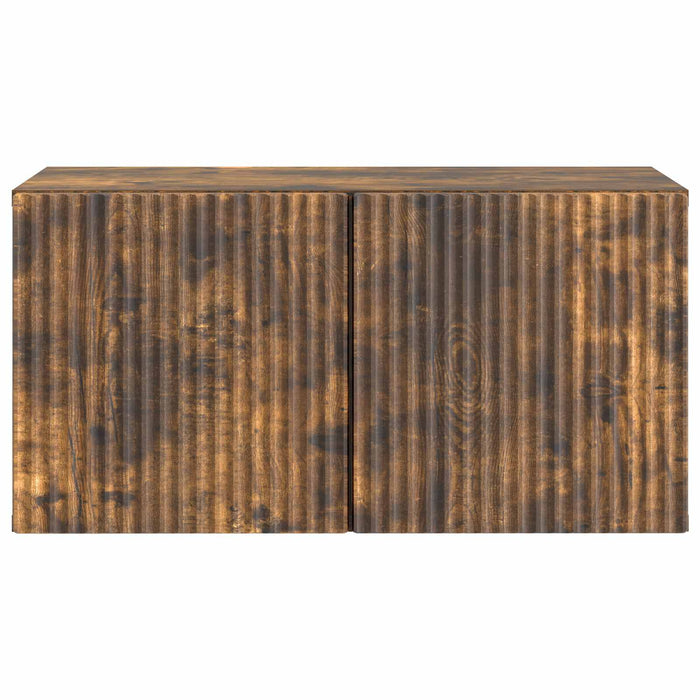 Oglindă TV montată pe perete Stejar fumuriu 59,5 x 31 x 30 cm - WALTI WALTI