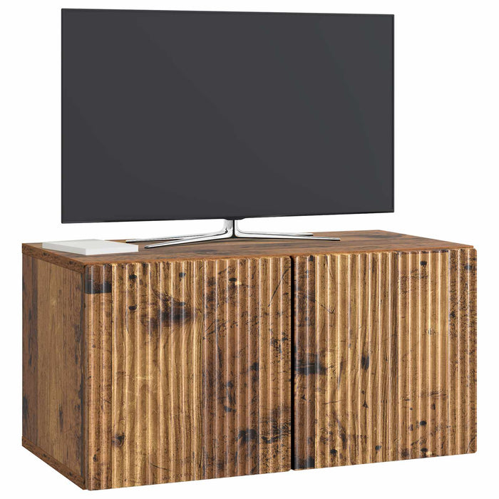 Oglindă TV montată pe perete Lemn vechi 59,5 x 31 x 30 cm - WALTI WALTI