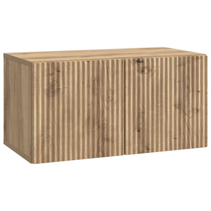 Oglindă TV montată pe perete Stejar Artizanal 59,5 x 31 x 30 cm - WALTI WALTI