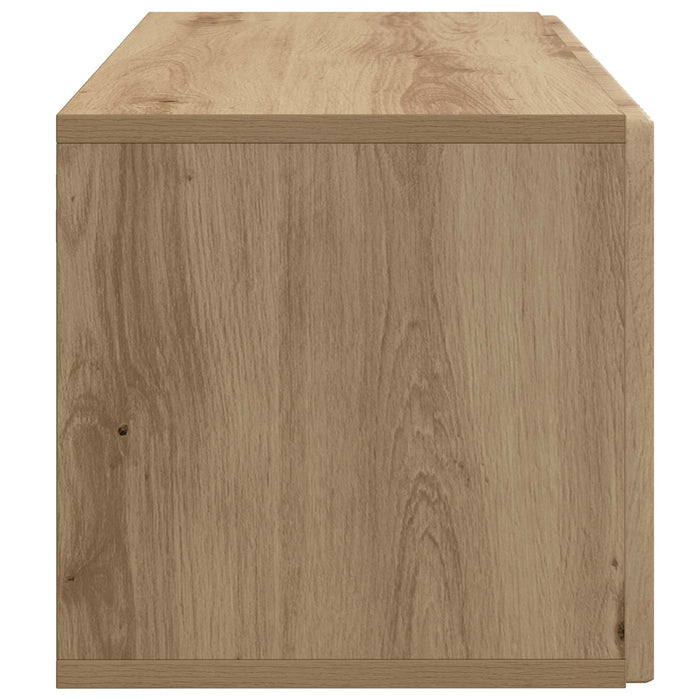Oglindă TV montată pe perete Stejar Artizanal 59,5 x 31 x 30 cm - WALTI WALTI