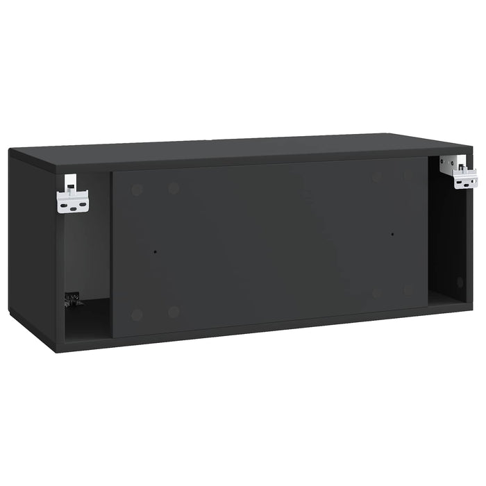 Oglindă TV montată pe perete Pe perete Negru 78,5 x 31 x 30 cm - WALTI WALTI