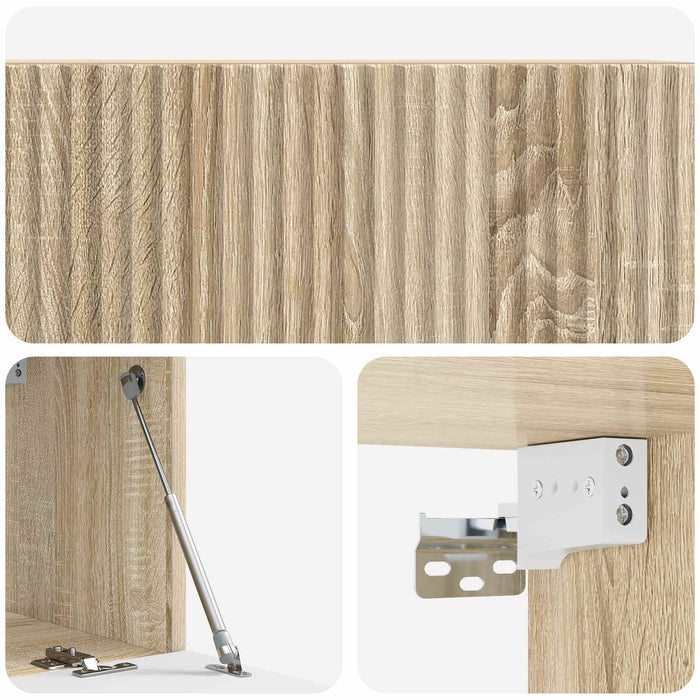Oglindă TV montată pe perete Stejar Sonoma 78,5 x 31 x 30 cm - WALTI WALTI
