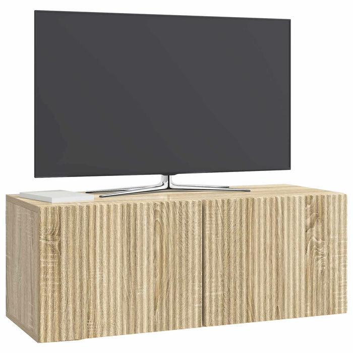 Oglindă TV montată pe perete Stejar Sonoma 78,5 x 31 x 30 cm - WALTI WALTI