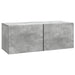 Oglindă TV montată pe perete Gri Beton 78,5 x 31 x 30 cm - WALTI WALTI