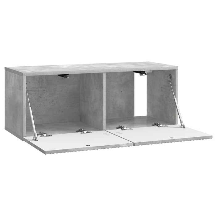 Oglindă TV montată pe perete Gri Beton 78,5 x 31 x 30 cm - WALTI WALTI