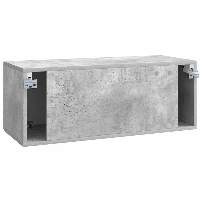 Oglindă TV montată pe perete Gri Beton 78,5 x 31 x 30 cm - WALTI WALTI