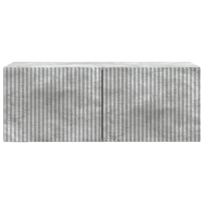 Oglindă TV montată pe perete Gri Beton 78,5 x 31 x 30 cm - WALTI WALTI