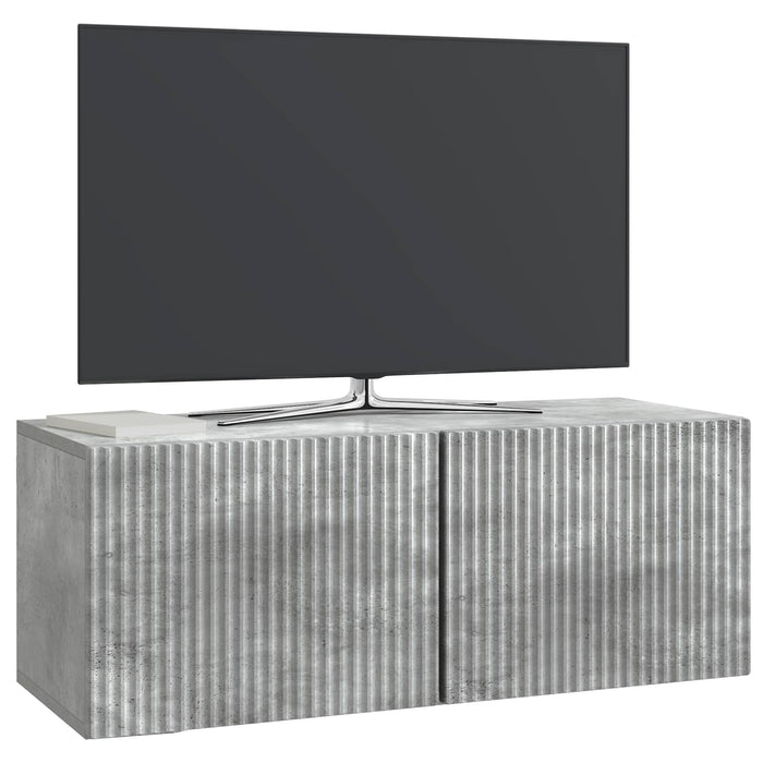 Oglindă TV montată pe perete Gri Beton 78,5 x 31 x 30 cm - WALTI WALTI