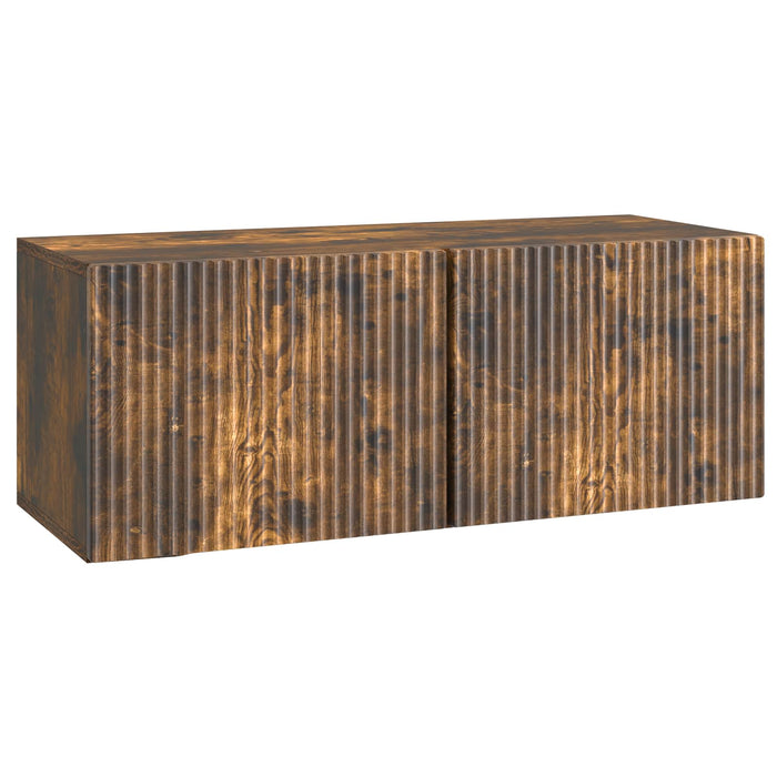 Oglindă TV montată pe perete Stejar fumuriu 78,5 x 31 x 30 cm - WALTI WALTI