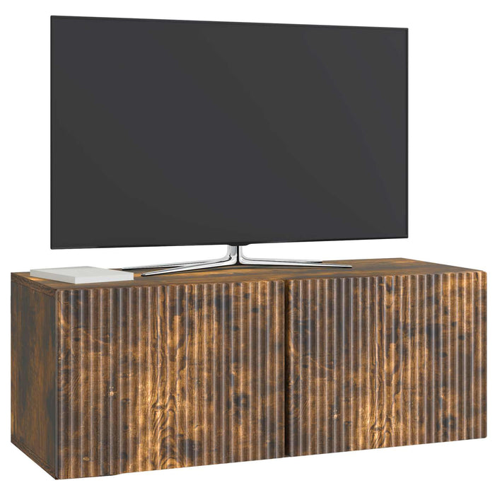 Oglindă TV montată pe perete Stejar fumuriu 78,5 x 31 x 30 cm - WALTI WALTI