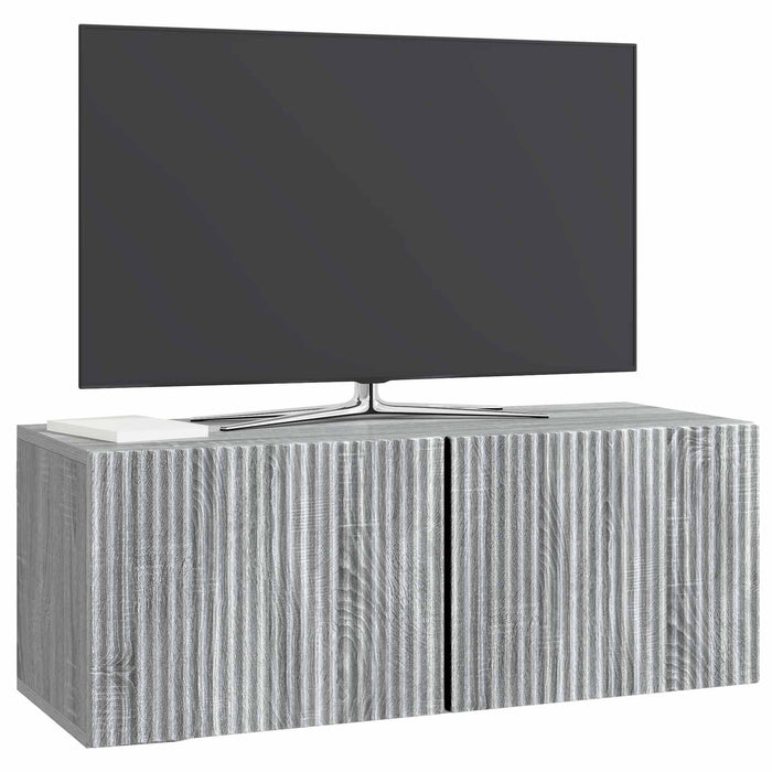 Oglindă TV montată pe perete Sonoma gri 78,5 x 31 x 30 cm - WALTI WALTI