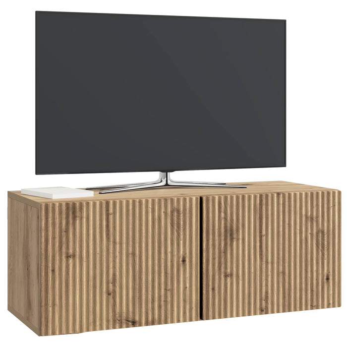 Oglindă TV montată pe perete Stejar Artizanal 78,5 x 31 x 30 cm - WALTI WALTI