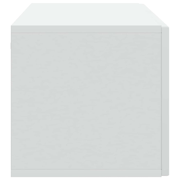 Oglindă TV montată pe perete Alb 98 x 31 x 30 cm Lemn prelucrat - WALTI WALTI
