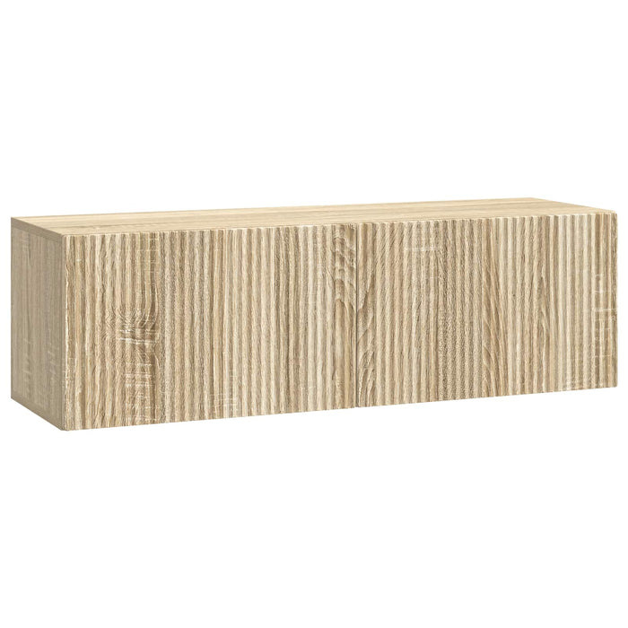 Oglindă TV montată pe perete Stejar Sonoma 98 x 31 x 30 cm - WALTI WALTI