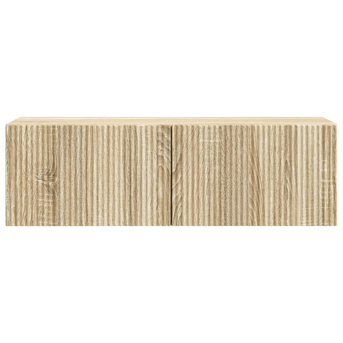 Oglindă TV montată pe perete Stejar Sonoma 98 x 31 x 30 cm - WALTI WALTI