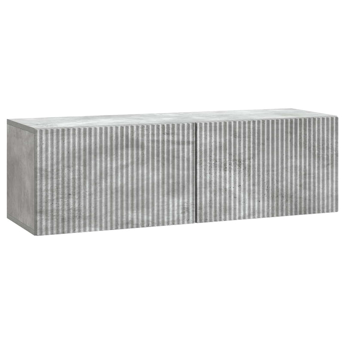 Oglindă TV montată pe perete Gri Beton 98 x 31 x 30 cm - WALTI WALTI