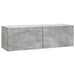 Oglindă TV montată pe perete Gri Beton 98 x 31 x 30 cm - WALTI WALTI