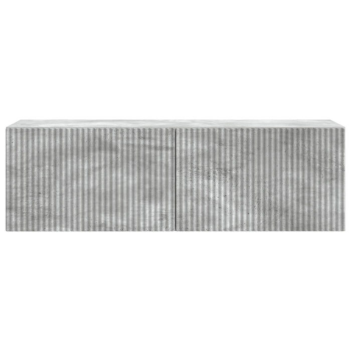 Oglindă TV montată pe perete Gri Beton 98 x 31 x 30 cm - WALTI WALTI