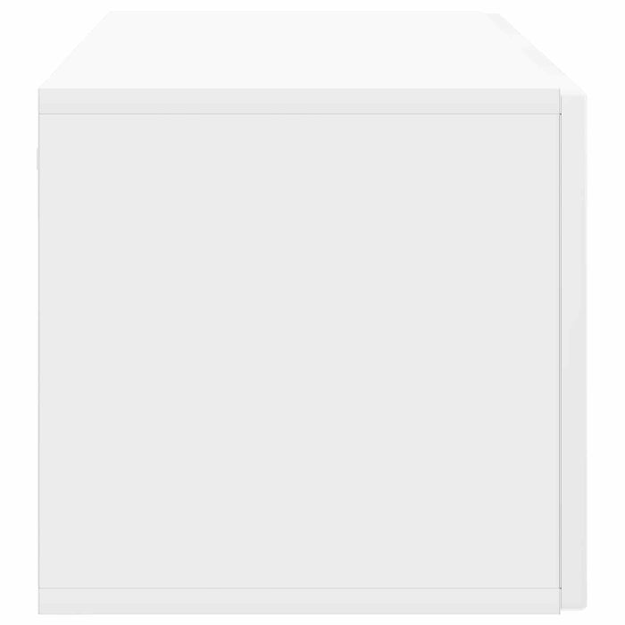 Oglindă TV montată pe perete Alb foarte lucios 98 x 31 x 30 cm - WALTI WALTI