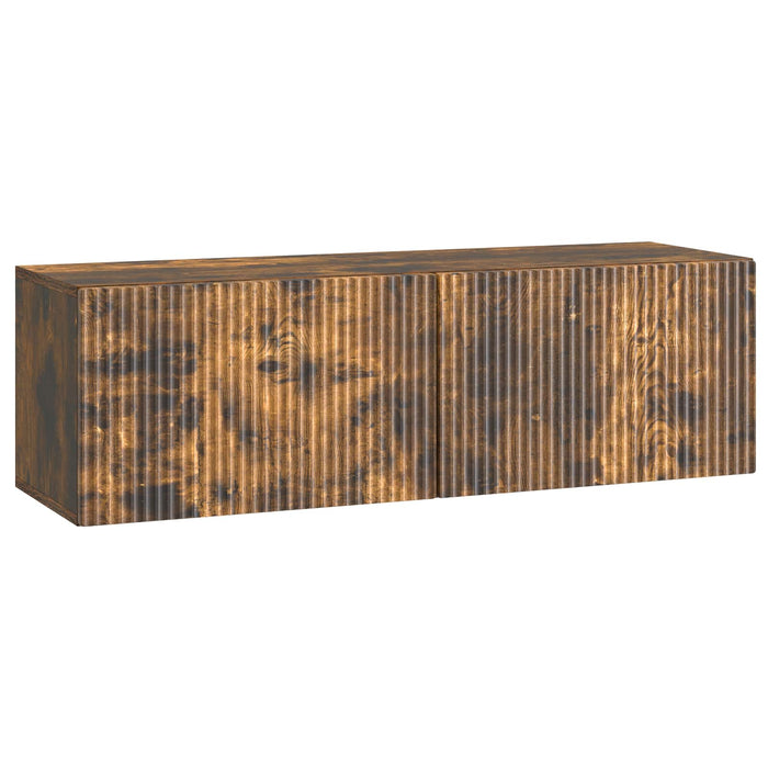 Oglindă TV montată pe perete Stejar fumuriu 98 x 31 x 30 cm - WALTI WALTI