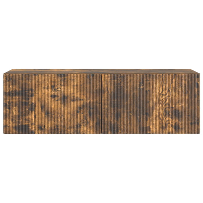 Oglindă TV montată pe perete Stejar fumuriu 98 x 31 x 30 cm - WALTI WALTI
