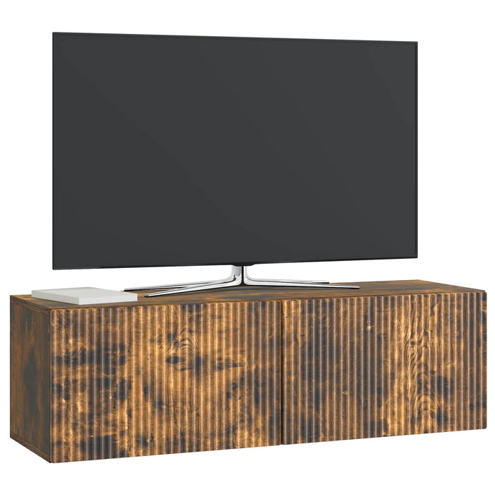 Oglindă TV montată pe perete Stejar fumuriu 98 x 31 x 30 cm - WALTI WALTI