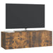 Oglindă TV montată pe perete Stejar fumuriu 98 x 31 x 30 cm - WALTI WALTI