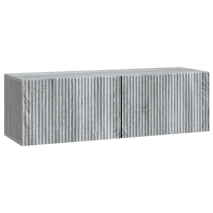 Oglindă TV montată pe perete Sonoma gri 98 x 31 x 30 cm - WALTI WALTI