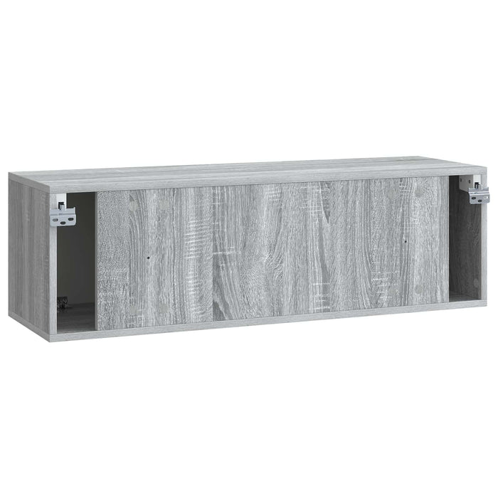 Oglindă TV montată pe perete Sonoma gri 98 x 31 x 30 cm - WALTI WALTI