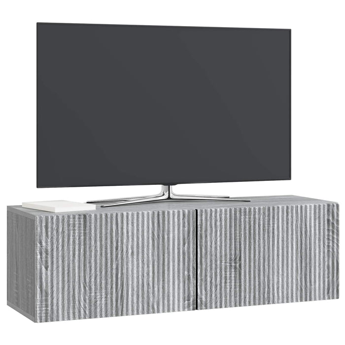 Oglindă TV montată pe perete Sonoma gri 98 x 31 x 30 cm - WALTI WALTI