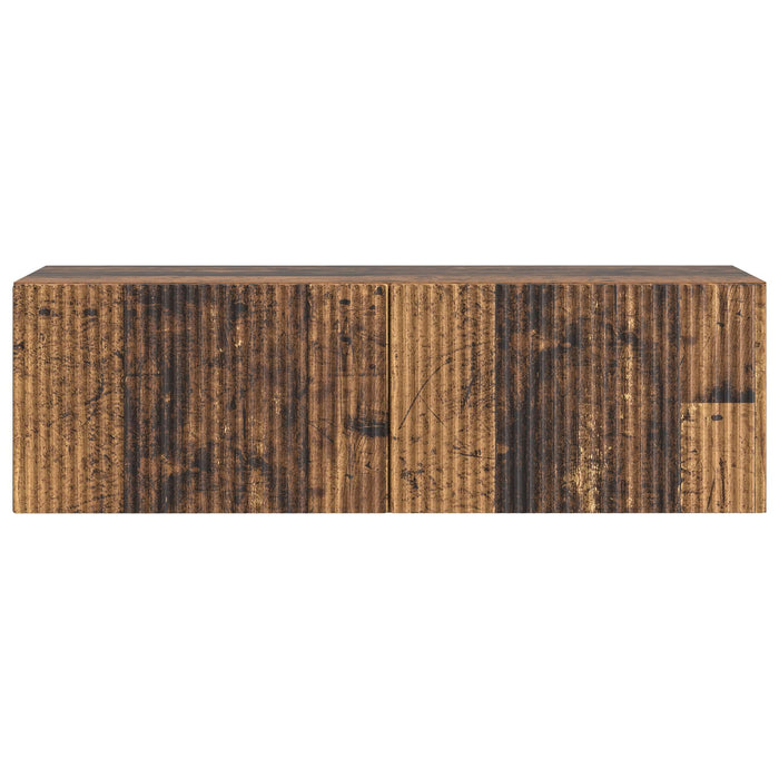 Oglindă TV montată pe perete Lemn vechi 98 x 31 x 30 cm - WALTI WALTI
