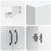 Dulap montat pe perete Alb 66 x 34,5 x 90 cm Lemn prelucrat - WALTI WALTI